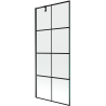Mexen Next paravan pentru cadă, 1 aripă, 80 x 150 cm, grilaj negru, negru - 895-080-000-00-77-70