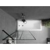 Mexen Next panou de duș cu 1 aripă 80 x 150 cm, grilaj negru, negru - 895-080-000-00-77-70