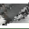 Paravan pentru cadă Mexen Next 1-canat 90 x 150 cm, grilaj negru, alb - 895-090-000-00-77-20