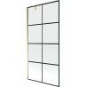Mexen Next paravan de baie cu 1 aripă 90 x 150 cm, model cu grilaj negru, auriu - 895-090-000-00-77-50