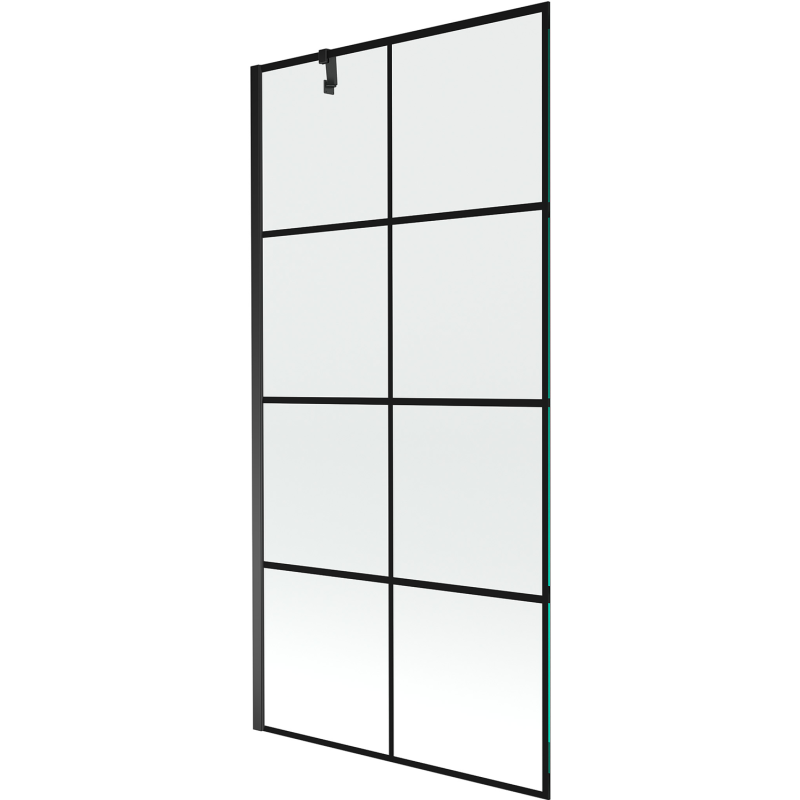 Mexen Next paravan de duș cu 1 panou, 90 x 150 cm, grilaj negru, negru - 895-090-000-00-77-70