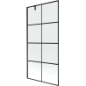 Mexen Next paravan de duș cu 1 panou, 90 x 150 cm, grilaj negru, negru - 895-090-000-00-77-70