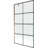 Mexen Next paravan de baie cu 1 panou 100 x 150 cm, grilaj negru, aur roz - 895-100-000-00-77-60