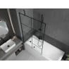 Mexen Next paravan cadă 1-aripă 100 x 150 cm, Model negru, Neagră - 895-100-000-00-77-70