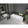 Mexen Castor paravan cadă 2-aripi 80 x 150 cm, Transparent, Aurie - 892-080-002-50-00