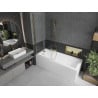 Mexen Castor paravan cadă 2-aripi 80 x 150 cm, Transparent, Aurie - 892-080-002-50-00