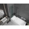 Mexen Castor paravan cadă 2-aripi 100 x 150 cm, Transparent, Crom - 892-100-002-01-00