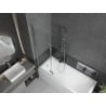 Mexen Castor paravan cadă 2-aripi 100 x 150 cm, Transparent, Crom - 892-100-002-01-00