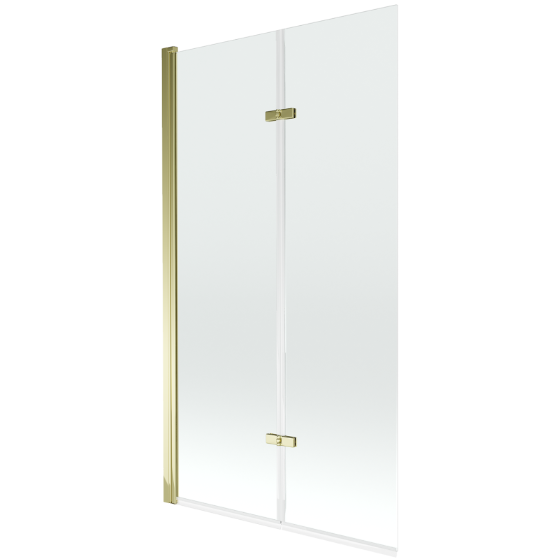 Mexen Castor paravan cadă 2-aripi 100 x 150 cm, Transparent, Aurie - 892-100-002-50-00
