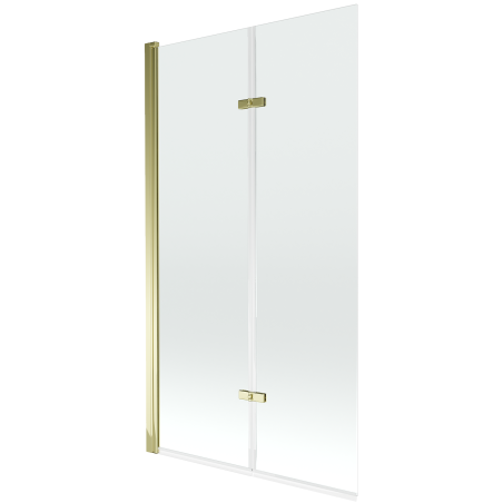 Mexen Castor paravan cadă 2-aripi 100 x 150 cm, Transparent, Aurie - 892-100-002-50-00