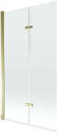Mexen Castor paravan cadă 2-aripi 100 x 150 cm, Transparent, Aurie - 892-100-002-50-00