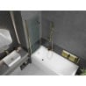 Mexen Castor paravan cadă 2-aripi 100 x 150 cm, Transparent, Aurie - 892-100-002-50-00