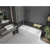 Mexen Castor paravan pentru cadă cu 2 foi 100 x 150 cm, transparent, auriu - 892-100-002-50-00