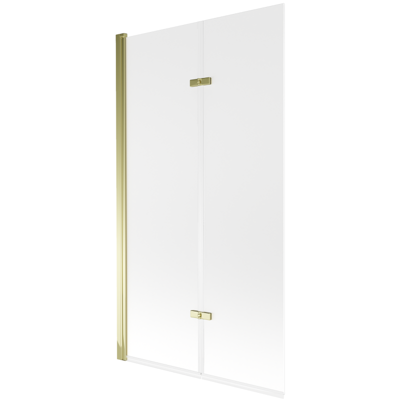 Mexen Castor paravan pentru cadă cu 2 uși 100 x 150 cm, înghețat, auriu - 892-100-002-50-30