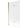 Mexen Castor paravan pentru cadă cu 2 uși 100 x 150 cm, înghețat, auriu - 892-100-002-50-30