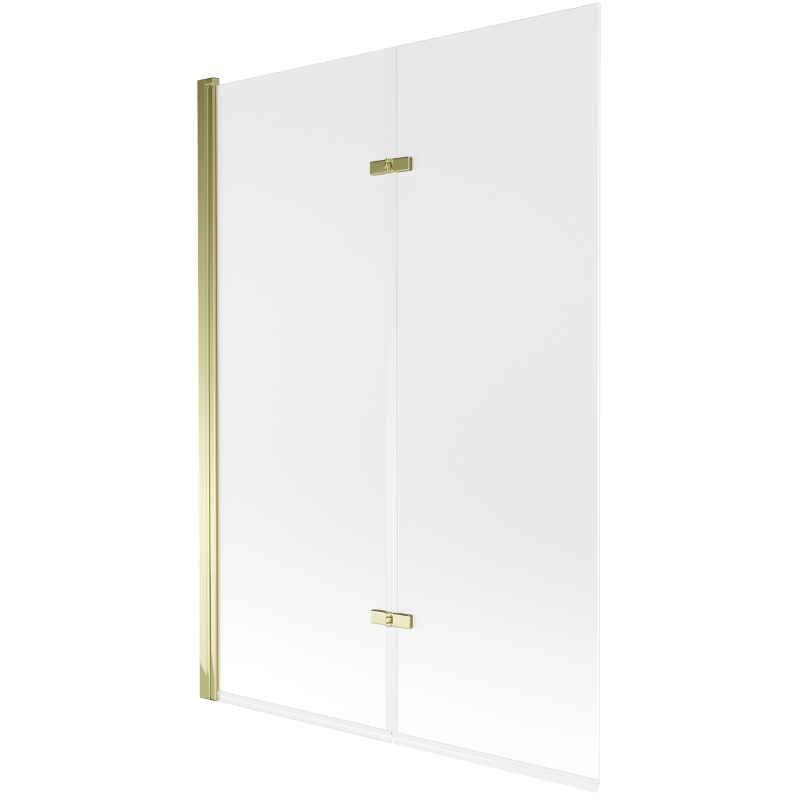 Mexen Castor paravan pentru cadă 2-canate 120 x 150 cm, mat, auriu - 892-120-002-50-30