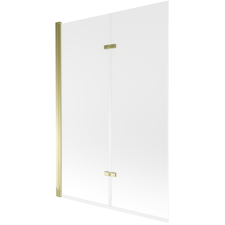 Mexen Castor paravan pentru cadă 2-canate 120 x 150 cm, mat, auriu - 892-120-002-50-30