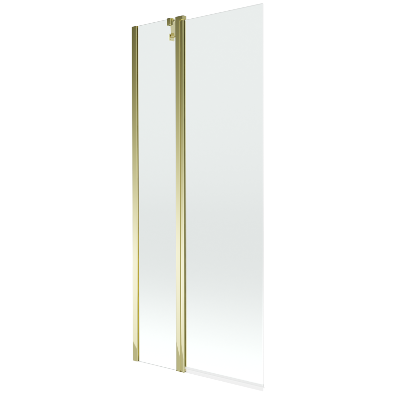 Mexen Flip paravan de baie cu 2 panouri 80 x 150 cm, transparent, auriu - 894-080-101-50-00