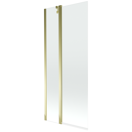Mexen Flip paravan de baie cu 2 panouri 80 x 150 cm, transparent, auriu - 894-080-101-50-00