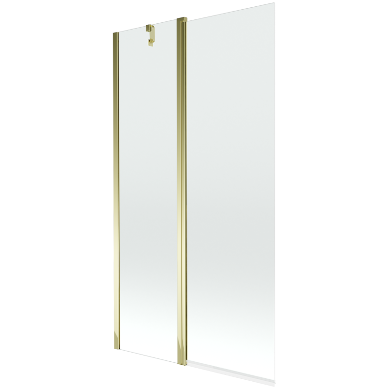 Mexen Flip paravan de baie 2-panouri 100 x 150 cm, transparent, auriu - 894-100-101-50-00