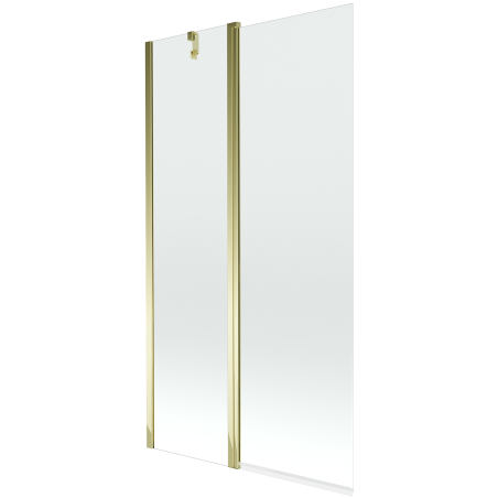 Mexen Flip paravan de baie 2-panouri 100 x 150 cm, transparent, auriu - 894-100-101-50-00