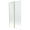 Mexen Flip paravan de baie 2-panouri 100 x 150 cm, transparent, auriu - 894-100-101-50-00