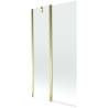 Mexen Flip paravan de baie pliabil cu 2 uși 100 x 150 cm, transparent, auriu - 894-100-101-50-00