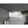 Mexen Flip paravan cadă cu 2 canaturi 120 x 150 cm, transparent, auriu - 894-120-101-50-00