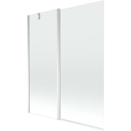 Mexen Flip paravan de cadă cu 2 canaturi 140 x 150 cm, transparent, crom - 894-140-101-01-00