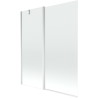 Mexen Flip paravan cadă 1-aripă 140 x 150 cm, Transparent, Crom - 894-140-101-01-00