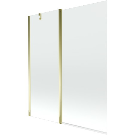 Mexen Flip paravan cadă 1-aripă 140 x 150 cm, Transparent, Aurie - 894-140-101-50-00