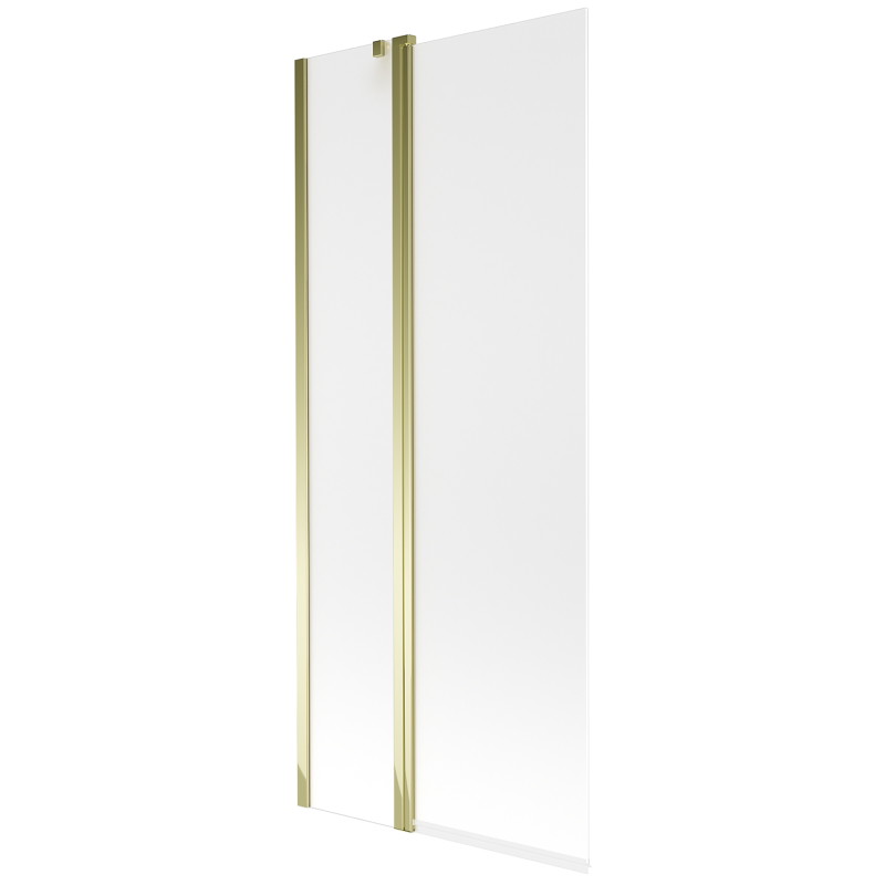 Mexen Flip kétpaneles fürdőkádparaván 80 x 150 cm, zúzmarás, arany - 894-080-101-50-30