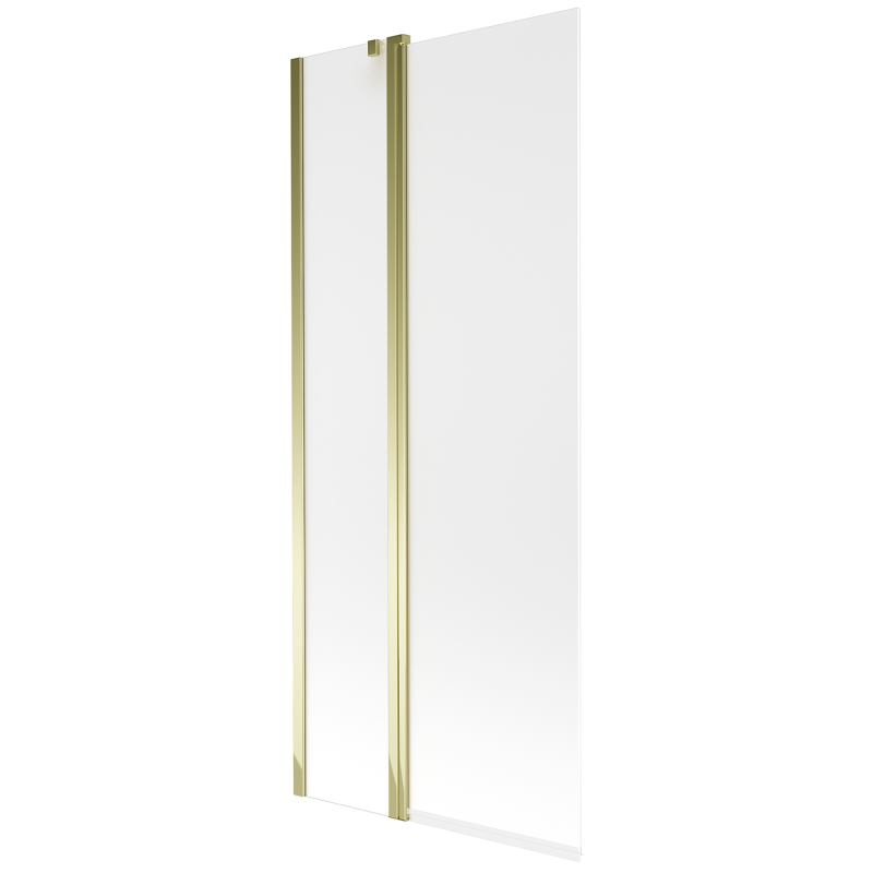 Mexen Flip paravan cadă 1-aripă 80 x 150 cm, Înghețat, Aurie - 894-080-101-50-30