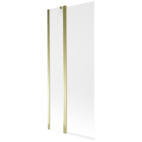 Mexen Flip 2-szárnyas fürdőkád paraván 80 x 150 cm, jégvirág, arany - 894-080-101-50-30