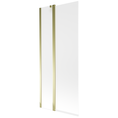 Mexen Flip kádparaván 2-szárnyú 80 x 150 cm, zúzmarás, arany - 894-080-101-50-30