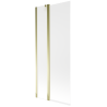 Mexen Flip paravan cadă cu 2 aripi 80 x 150 cm, înghețat, auriu - 894-080-101-50-30