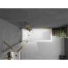 Mexen Flip panou de protecție pentru cadă 2-pliabil 80 x 150 cm, înghețat, auriu - 894-080-101-50-30