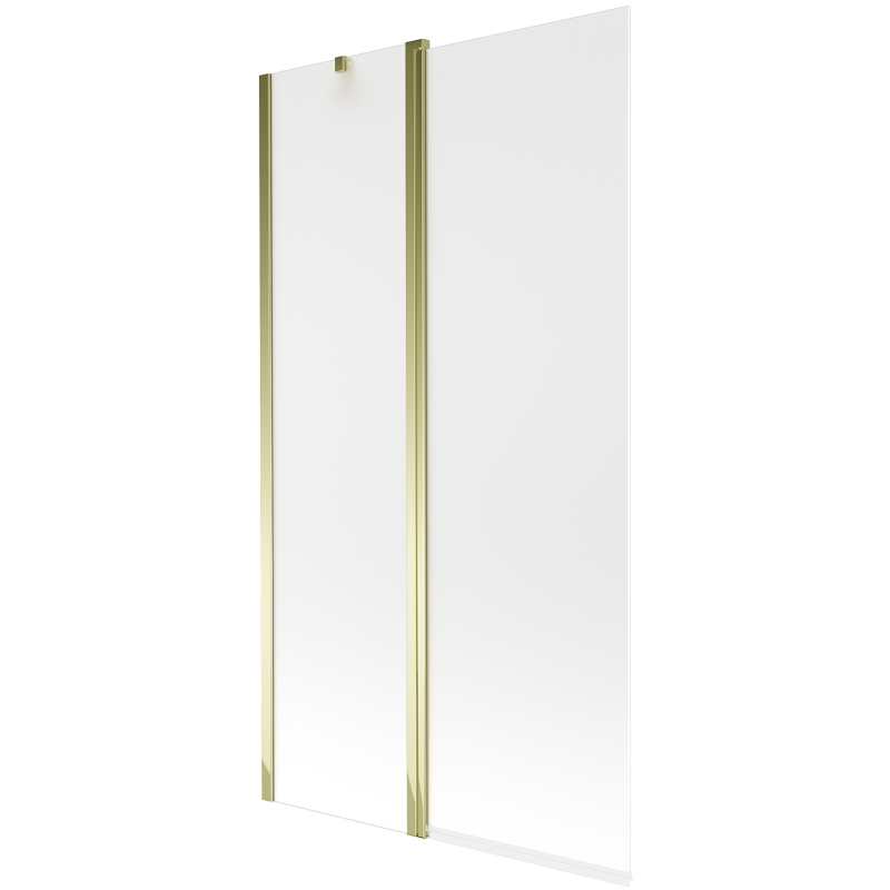 Mexen Flip paravan cadă 1-aripă 100 x 150 cm, Înghețat, Aurie - 894-100-101-50-30