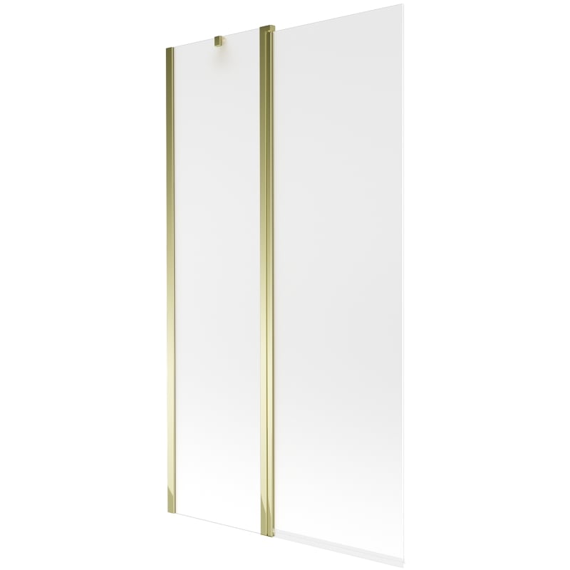 Mexen Flip paravan de cadă cu 2 aripi 100 x 150 cm, îngheț, auriu - 894-100-101-50-30