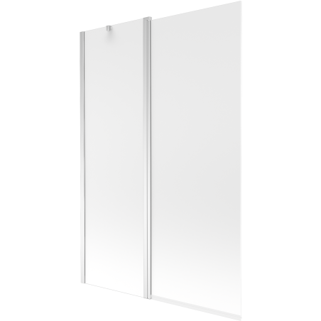 Mexen Flip 2-részes kádparaván 120 x 150 cm, homályos, króm - 894-120-101-01-30