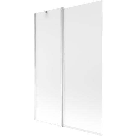 Mexen Flip 2-szárnyas kádparaván 120 x 150 cm, homokfúvott, króm - 894-120-101-01-30