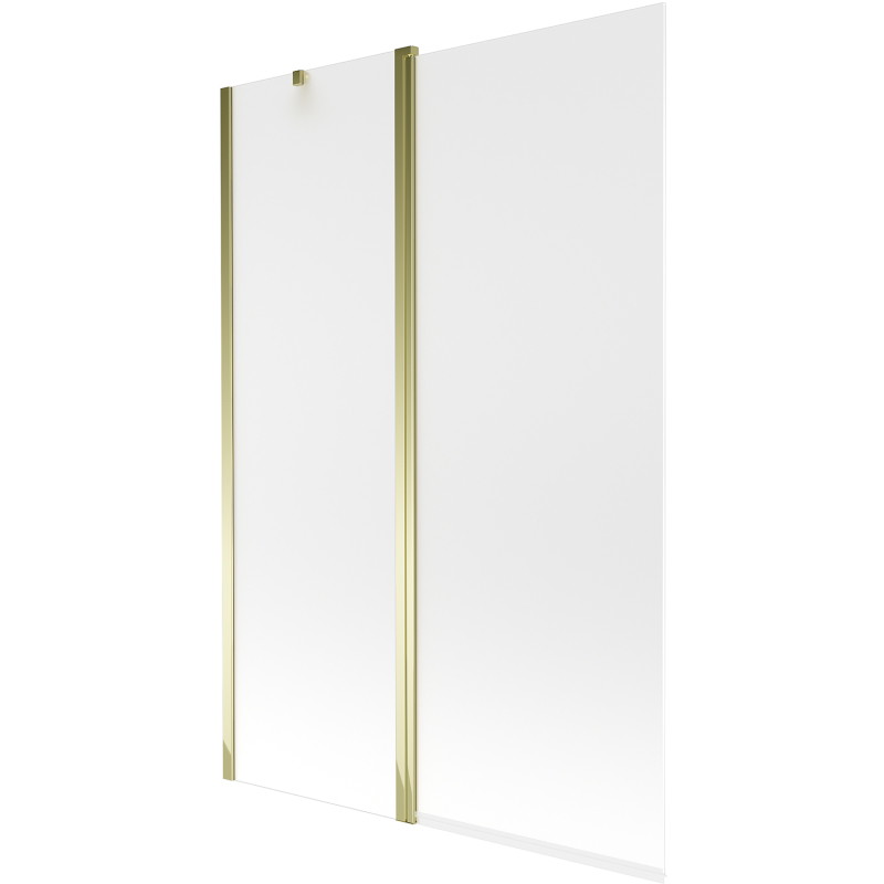 Mexen Flip paravan de cadă cu 2 panouri 120 x 150 cm, mat, auriu - 894-120-101-50-30