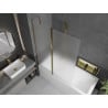 Mexen Flip paravan de cadă cu 2 aripi 120 x 150 cm, înghețat, auriu - 894-120-101-50-30