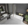 Mexen Flip paravan de cadă cu 2 aripi 120 x 150 cm, înghețat, auriu - 894-120-101-50-30