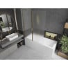 Mexen Flip paravan de cadă cu 2 aripi 120 x 150 cm, înghețat, auriu - 894-120-101-50-30