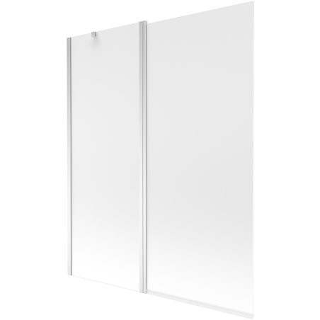Mexen Flip 2-szárnyú kádparaván 140 x 150 cm, szürke, króm - 894-140-101-01-30