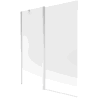 Mexen Flip paravan cadă 1-aripă 140 x 150 cm, Înghețat, Crom - 894-140-101-01-30