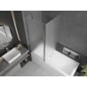 Mexen Flip paravan cadă 1-aripă 140 x 150 cm, Înghețat, Crom - 894-140-101-01-30