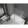 Mexen Flip paravan cadă 1-aripă 140 x 150 cm, Înghețat, Crom - 894-140-101-01-30