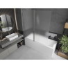 Mexen Flip paravan de cadă cu 2 uși, 140 x 150 cm, mat, crom - 894-140-101-01-30